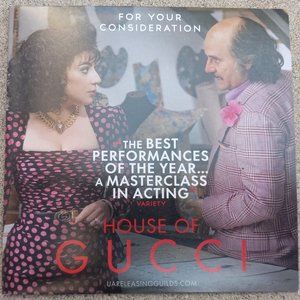 FOR YOUR CONSIDERATION - House of Gucci SAG DVD Screener Gaga, Leto, Cast